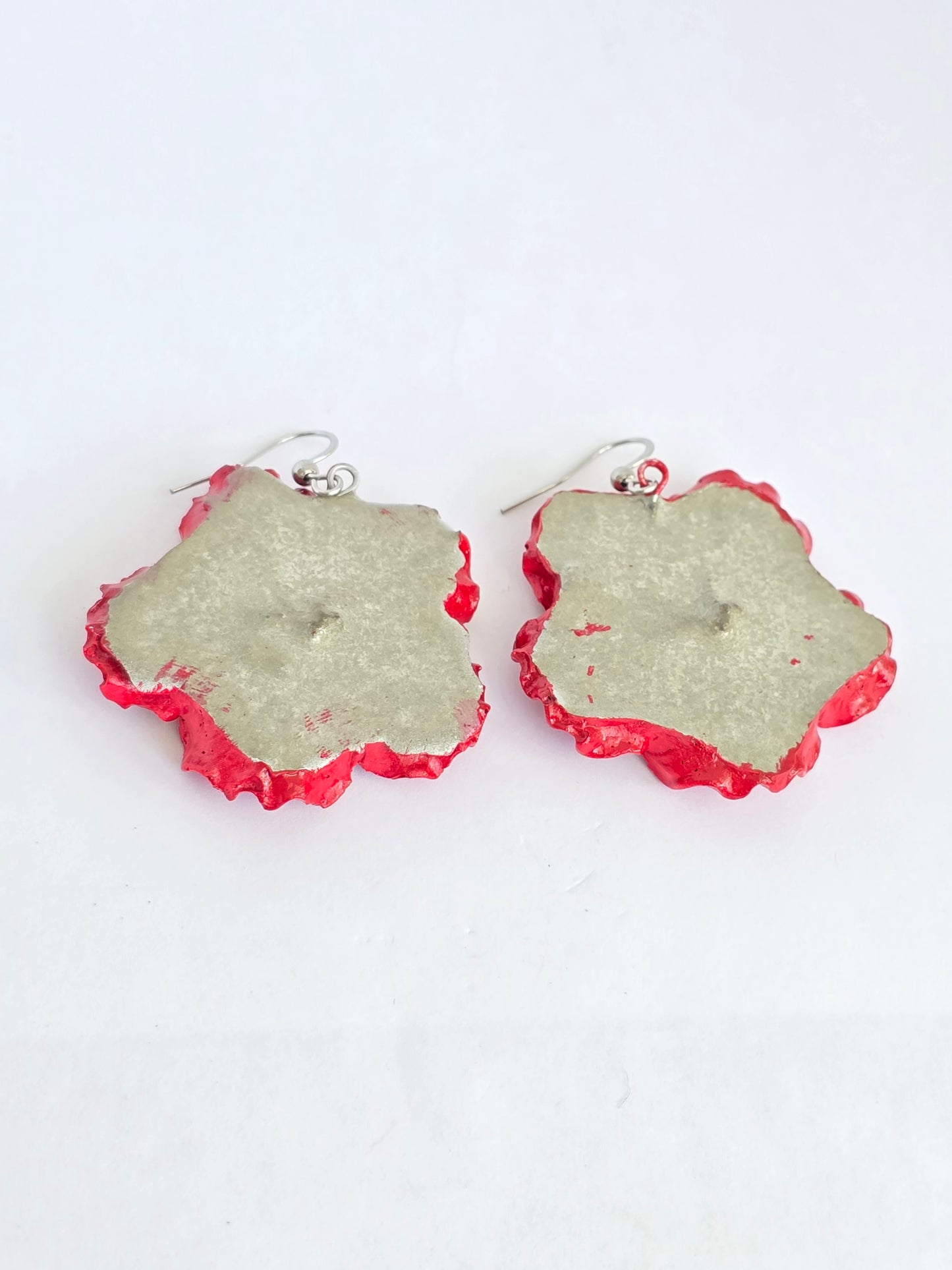 Amapolas Grandes Rojas Plata