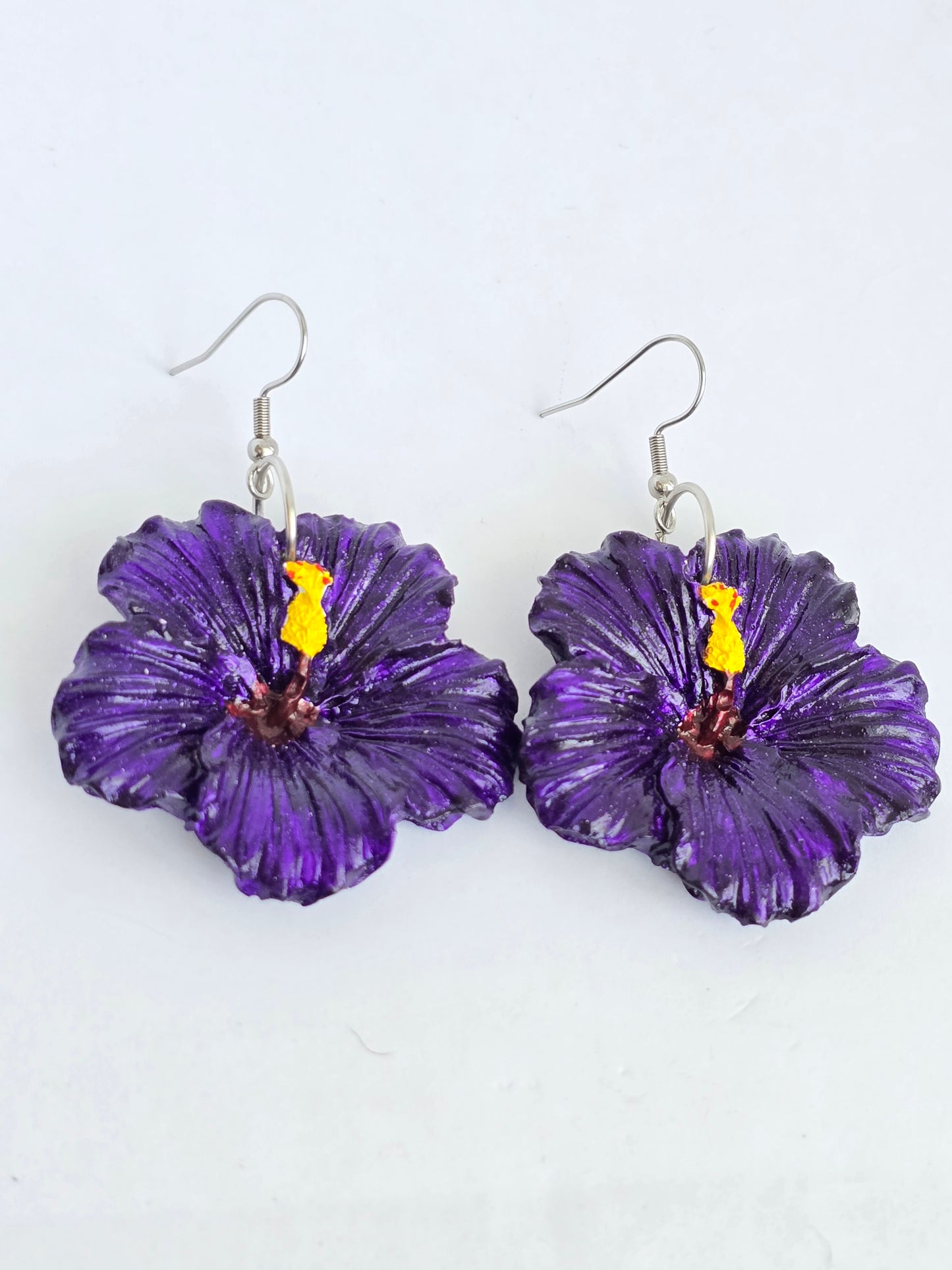 Amapolas Grandes Violeta Plata