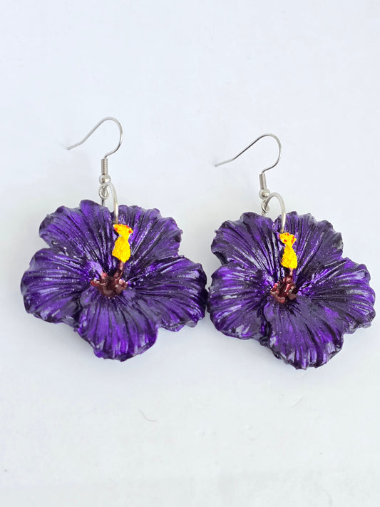 Amapolas Grandes Violeta Plata